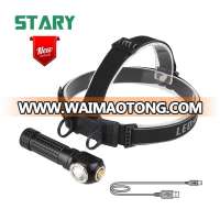 2019 new xm l2 rechargeable headlamp led head lamp torch outdoor headlight forehead flashlight powered by 18650 battery