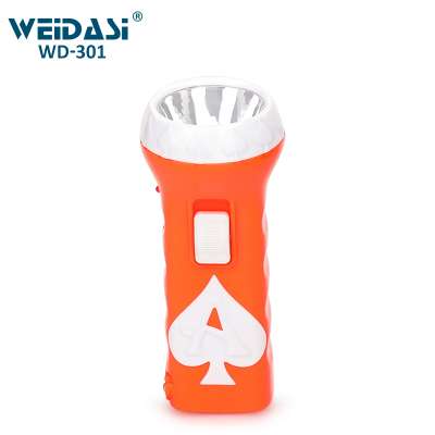 plastic portable pocket led flashlight recharge torch light for sale