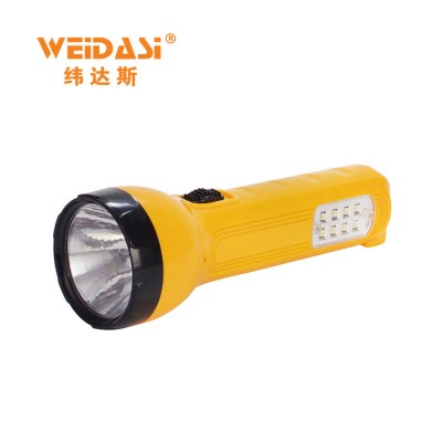 durable long life led torch light solar powered flashlight for lighting